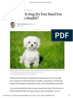 How Much Dog Do You Need For Optimum Health?: Steven Salzberg