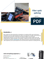 Fiber Optic Splicing: Preapared by Eng. Mustafa Ahmed Aljobory