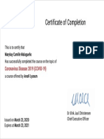 Marykay Camille MalagueÃ o Coronavirus Disease 2019 (COVID-19) 1584963928000