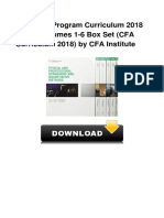 (PDF) CFA Program Curriculum 2018 Level I Volumes 1-6 Box Set (CFA Curriculum 2018) by CFA Institute