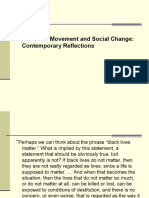Social Movement and Social Change: Contemporary Reflections