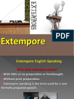 extempore