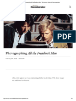 Photographing All The President's Men - The American Society of Cinematographers PDF