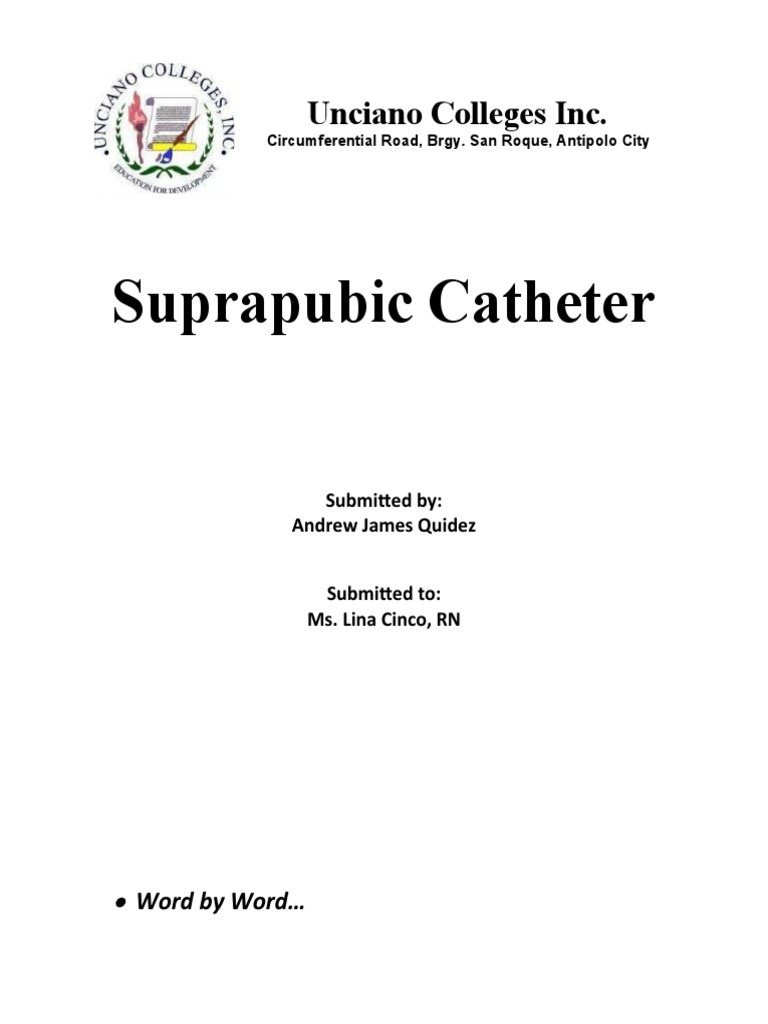 A Detailed Explanation and Nursing Care Instructions for Suprapubic