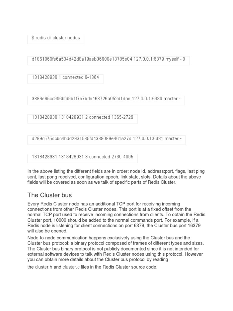 Redis Cluster Specification 10 PDF