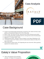 Eataly Case Analysis