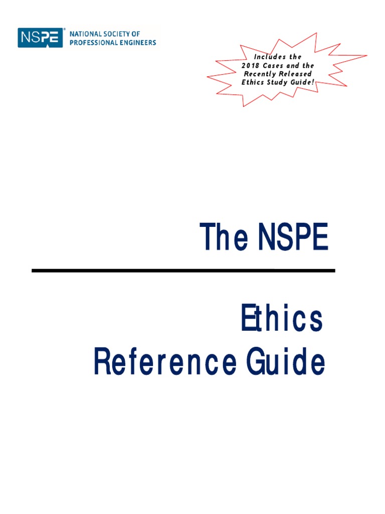 The Nspe Ethics Reference Guide | PDF | Engineer | Advertising