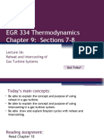EGR 334 Thermodynamics Chapter 9: Sections 7-8: Reheat and Intercooling of Gas Turbine Systems