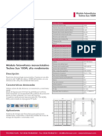 TECHNO SUN Panel Solar 100W Ficha ES PDF