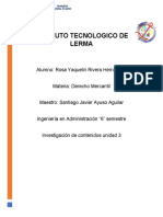 Instituto Tecnologico de Lerma: Alumno: Rosa Yaquelin Rivera Hernández