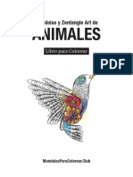 Libro para Colorear Mandalas Zentangle Animales MPCC PDF