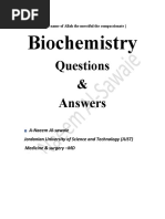 Biochemistry: Questions & Answers