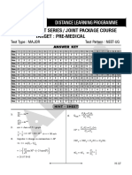 NEET UG 2020 Sample Paper Mock Test Answer Key Solution Nurture