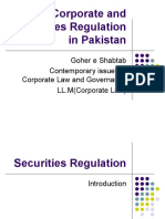 Corporate and Securities Regulation in Pakistan