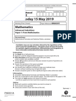 8MA0-01 AS Pure Mathematics May 2019 PDF
