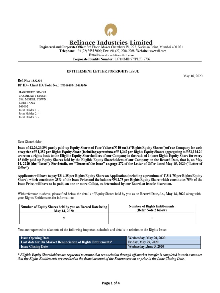 Harpreet Singh C/O.Dr Ajit Singh 288, Model Town Ludhiana 141002