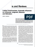 Losing Consciousness - Automatic Influences On Consumer Judgment, Behavior, and Motivation PDF