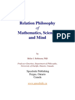Robinson - Relation Philosophy of Mathematics, Science and Mind (2002) PDF