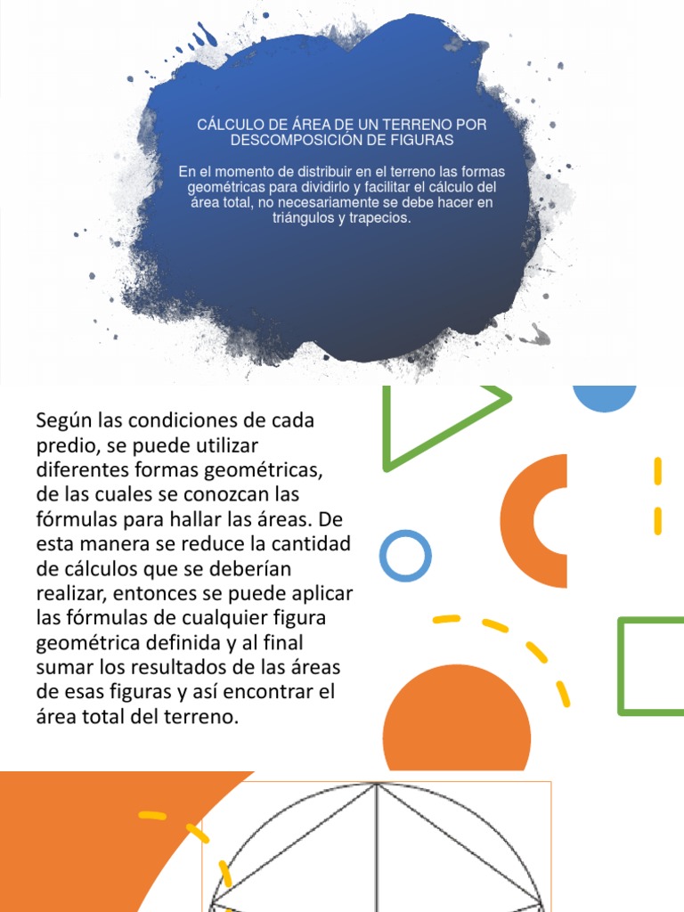 Cálculo de Área de Un Terreno Por Figuras Geométricas | PDF