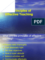 The Principles of Effective Teaching
