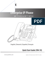 Yealink - SIP-T19 E2 & T19P E2 - Quick - Start - Guide - V84 - 10 - DE - ES - FR