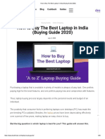 How To Buy The Best Laptop in India (Buying Guide 2020)