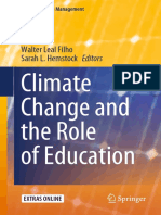 Climate Change and The Role of Education: Walter Leal Filho Sarah L. Hemstock Editors