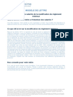 Lettre Avisant Les Salaries de La Modification Du Reglement Interieur 900