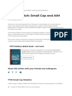 Small cap and AIM retailers 