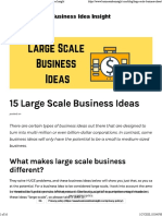 15 Large Scale Business Ideas (2020) - Business Idea Insight PDF