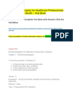 Electrocardiography For Healthcare Professionals 5Th Edition by Booth - Test Bank