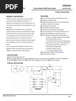 Current Mode PWM Power Switch: Product Specification