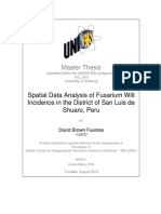 Spatial Data Analysis of Fusarium. David Brown