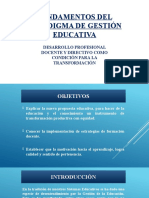 Fundamentos Del Paradigma de Gestión Educativa