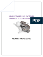 Administracion Del Capital de Trabajo y Activos Corrientes