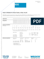 Weldox 900: Data Sheet