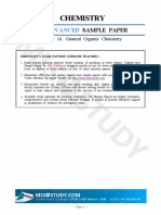 2019 Jee Advanced Sample Paper Chemistry - 16. General Organic Chemistry PDF