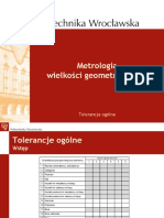 07 Metrologia Wielkości Geometrycznych - GPS - Metrology - Module4 PDF