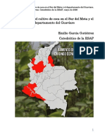 Cartografia Del Cultivo de Coca en El Sur Del Meta y El Departamento Del Guaviare EGG PDF