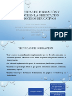 Las Técnicas de Formación y Su Aporte en La Orientación de Procesos Educativos - Silvelis de Armas Ibarra