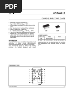 HCF4071B: Quad 2 Input or Gate