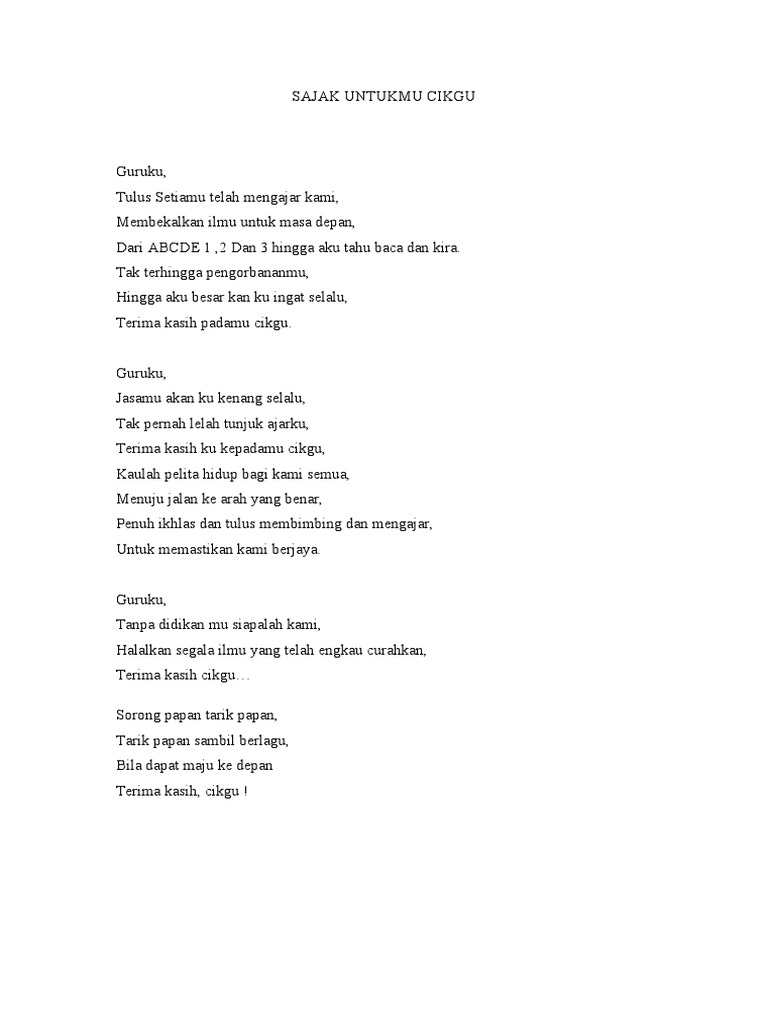 Sajak Guru Pdf