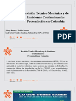 Revisión Técnico Mecánica y de Emisiones Contaminantes Presentacion en Colombia PDF