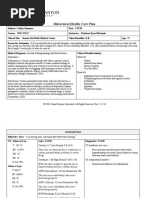 Behavioral Health Care Plan