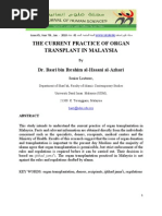 Download THE CURRENT PRACTICE OF ORGAN TRANSPLANT IN MALAYSIA by Gopinath Ve SN47259137 doc pdf