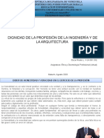 Dignidad de La Profesión de La Ingeniería y de La Arquitectura Oscar Reale