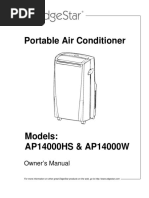 Portable Air Conditioner: Owner's Manual