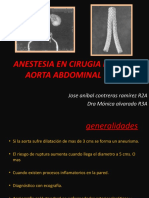 Anestesia en Cirugia de Aorta Abdominal