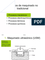 Procesos de Maquinado No Tradicional. Procesos Mecánicos Procesos Electroquímicos Procesos Térmicos Procesos Químicos PDF