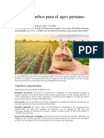 Nuevos rumbos para el agro peruano